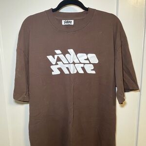 Kevin Abstract Video Store Brown Short Sleeve Tee